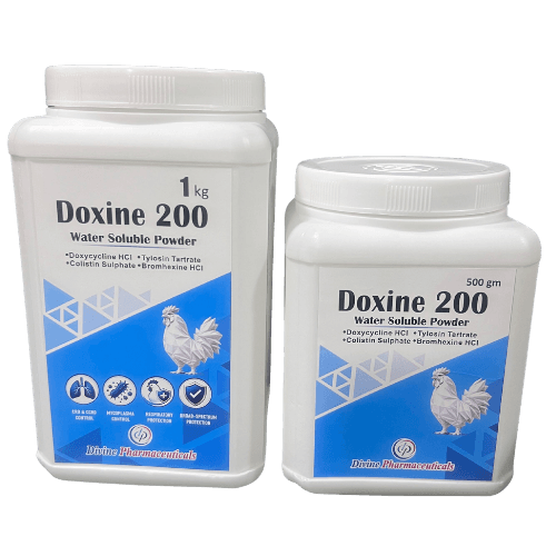 Doxine 200 veterinary product 500 g and 1 kg packs