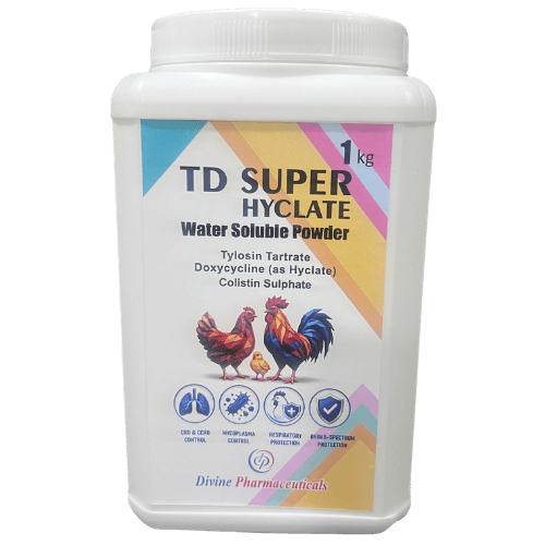 T D Super Hyclate veterinary product 1 kg pack